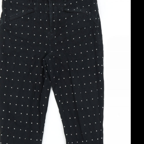 Gap Womens Black Geometric  Trousers  Size 8 L27 in