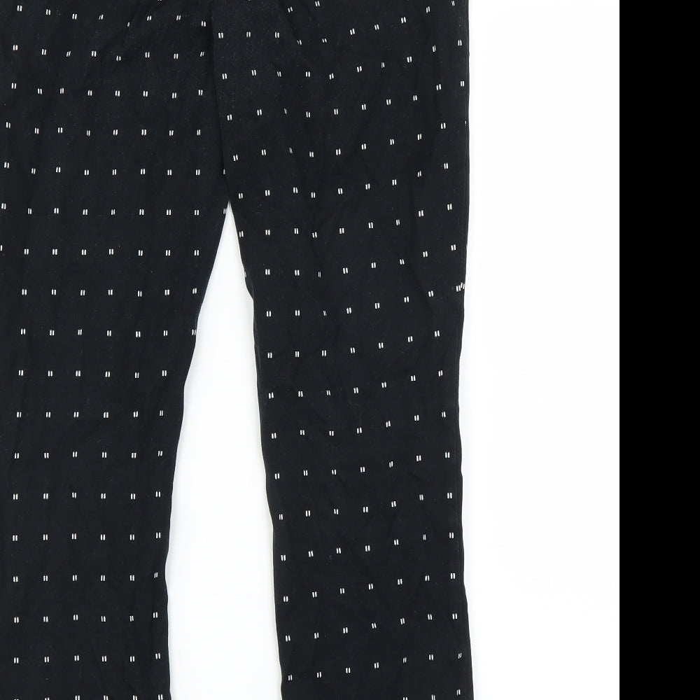 Gap Womens Black Geometric  Trousers  Size 8 L27 in