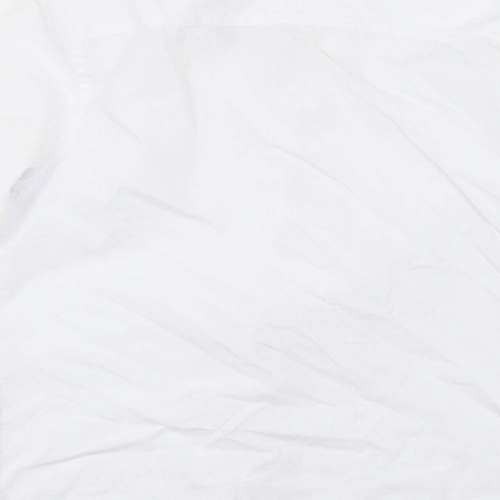 Marks and Spencer Girls White   Basic Button-Up Size 8-9 Years  - SCHOOL