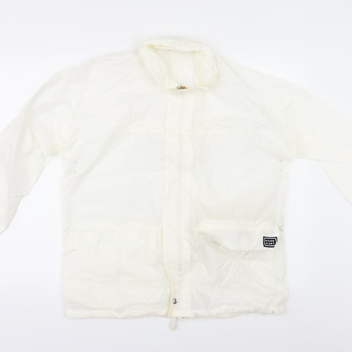 RISING GLORY Womens Ivory   Parka Jacket Size 18  - Parka in a Pocket