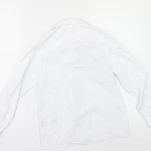 Marks and Spencer Girls White   Basic Button-Up Size 9-10 Years  - SCHOOL