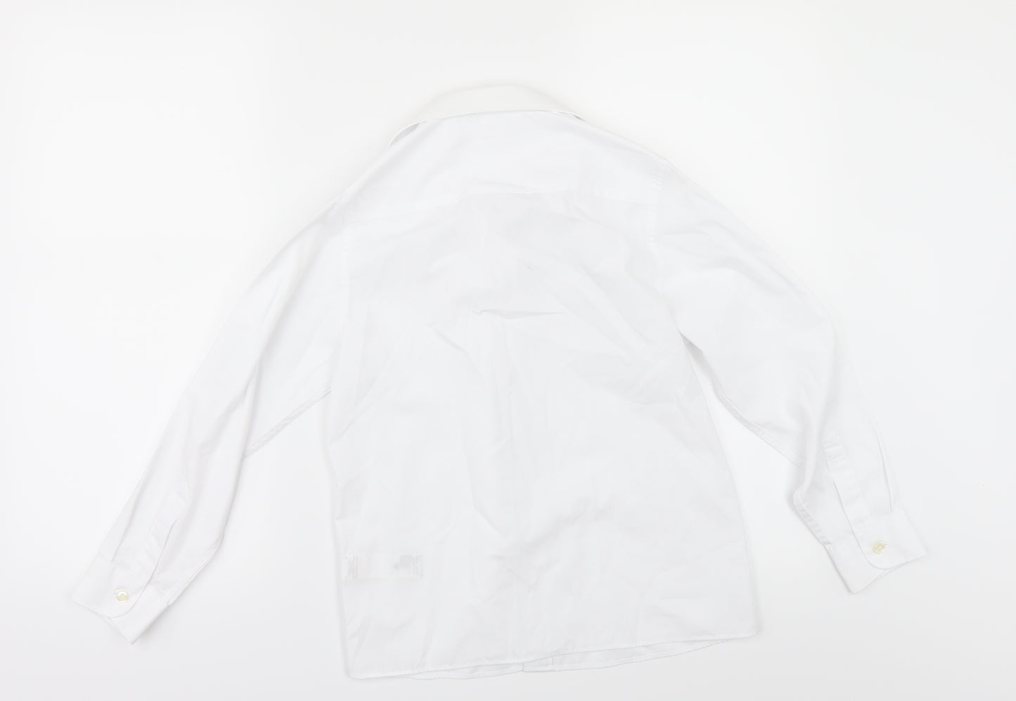 Marks and Spencer Girls White   Basic Button-Up Size 9-10 Years  - SCHOOL