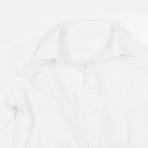 Marks and Spencer Girls White   Basic Button-Up Size 9-10 Years  - SCHOOL