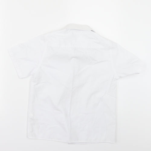 Marks and Spencer Girls White   Basic Button-Up Size 9-10 Years