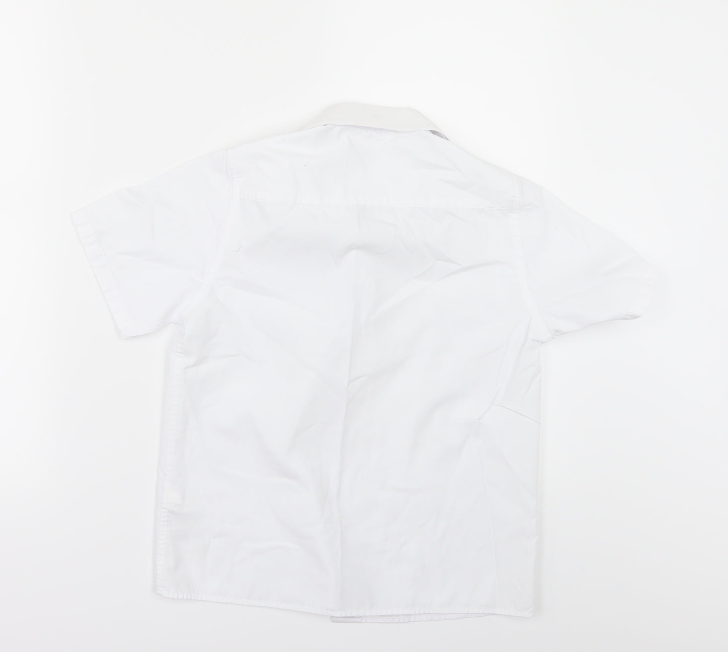 Marks and Spencer Girls White   Basic Button-Up Size 9-10 Years