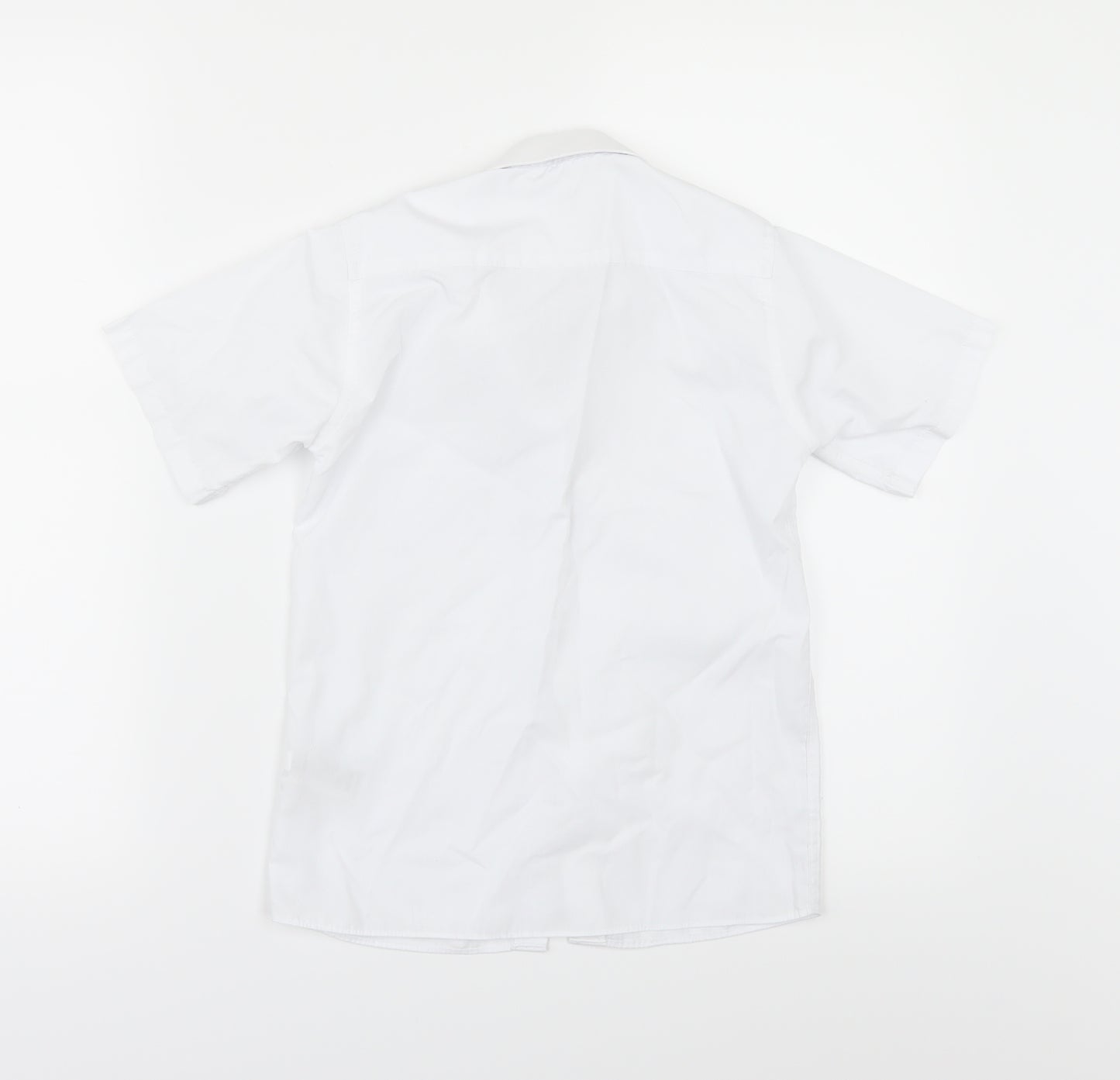 Marks and Spencer Girls White   Basic Button-Up Size 8-9 Years  - SCHOOL