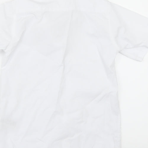 Marks and Spencer Girls White   Basic Button-Up Size 8-9 Years  - SCHOOL