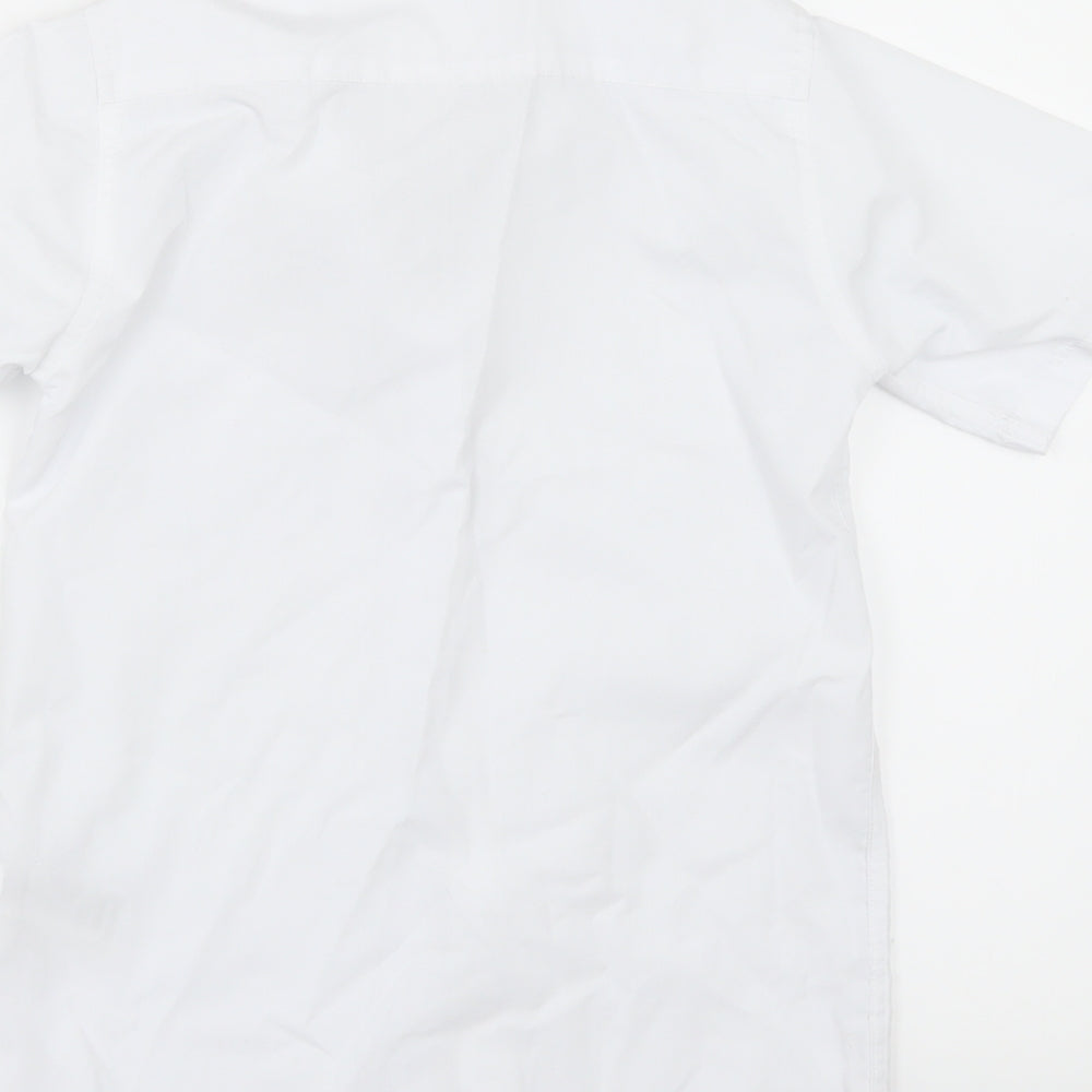 Marks and Spencer Girls White   Basic Button-Up Size 8-9 Years  - SCHOOL