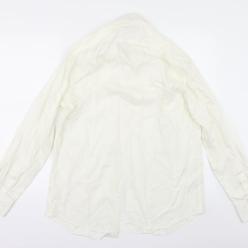 Marks and Spencer Mens Ivory    Dress Shirt Size 15