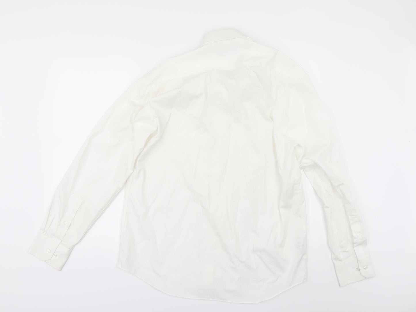 Marks and Spencer Mens White    Dress Shirt Size 15.5