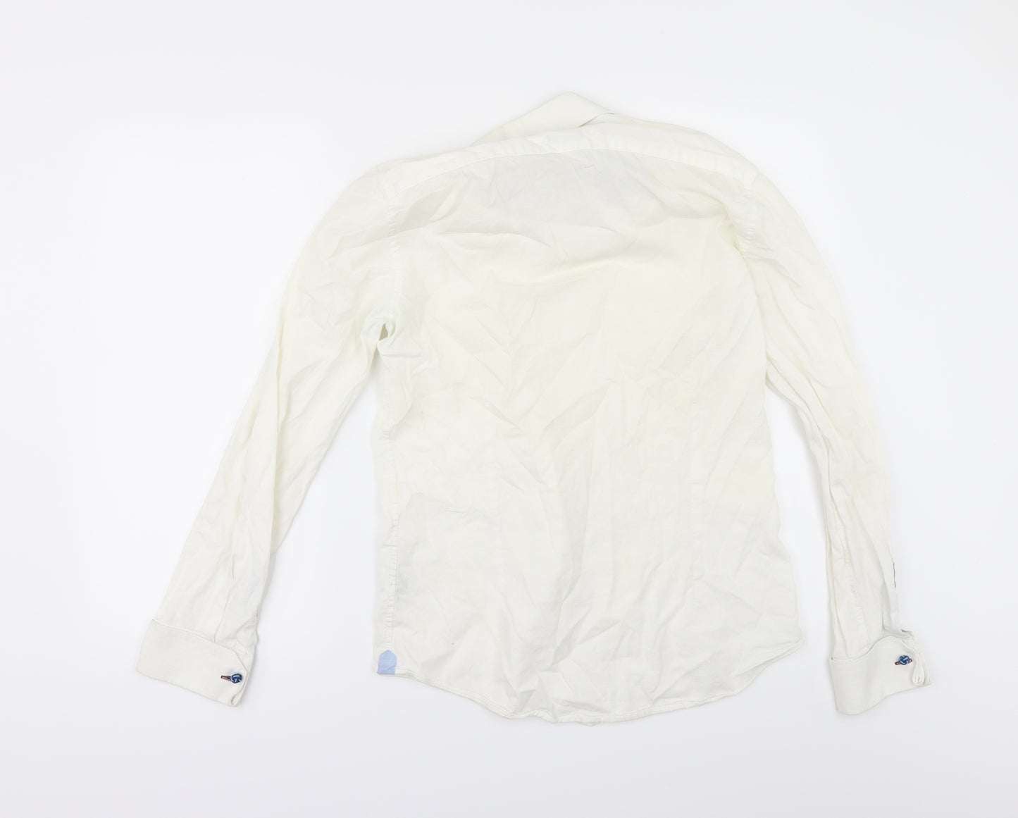 Burton Mens Ivory    Dress Shirt Size S