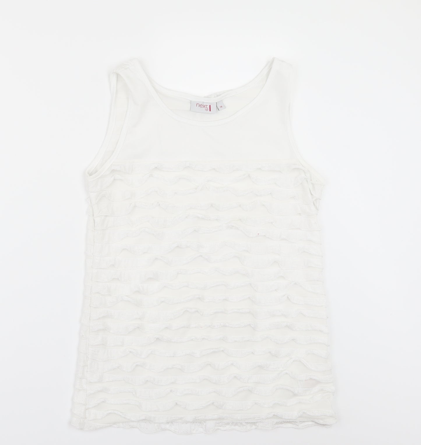 NEXT Womens White   Tunic T-Shirt Size 14