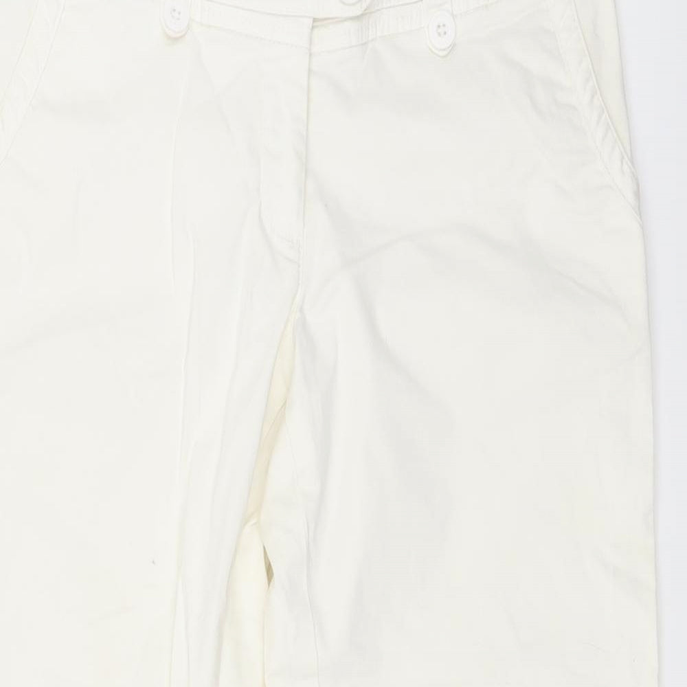 KENZO x H&M Womens White  Denim Cropped Jeans Size 10 L21 in