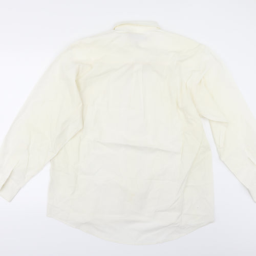 I D A H O  Mens Ivory    Button-Up Size 16