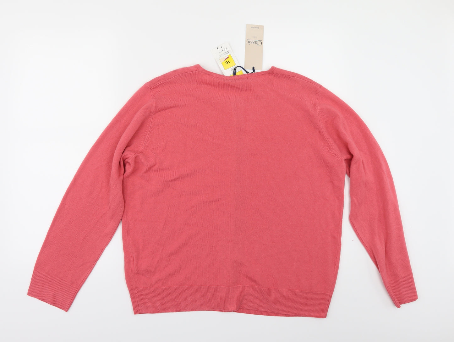 Marks and Spencer Womens Pink   Cardigan Jumper Size 16