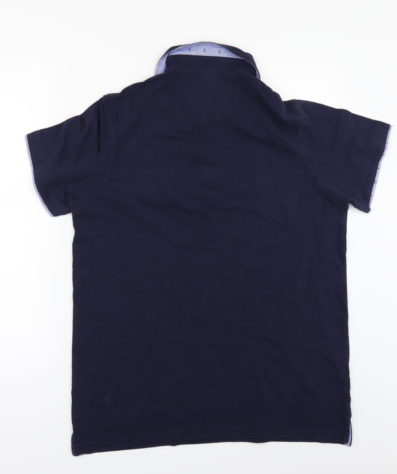 COTTON COLORS Mens Blue    Polo Size XL