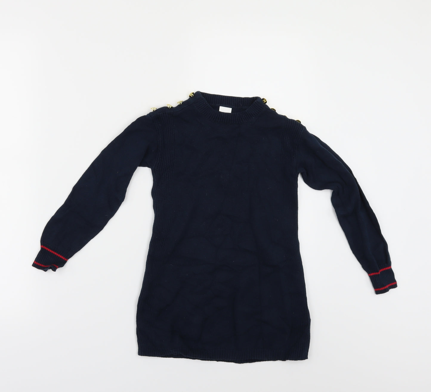 NEXT Girls Blue   Jumper Dress  Size 6 Years