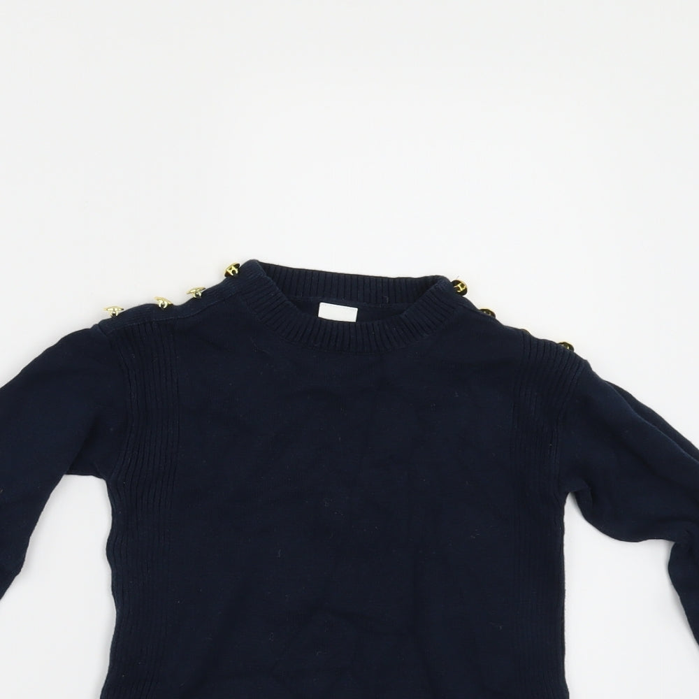 NEXT Girls Blue   Jumper Dress  Size 6 Years