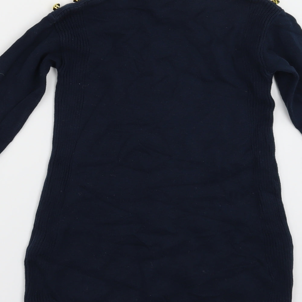 NEXT Girls Blue   Jumper Dress  Size 6 Years
