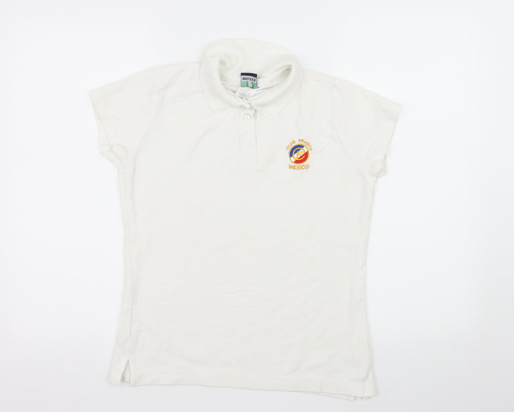 Rozen Boys White Jersey Basic T-Shirt Size M - Club France Mexico