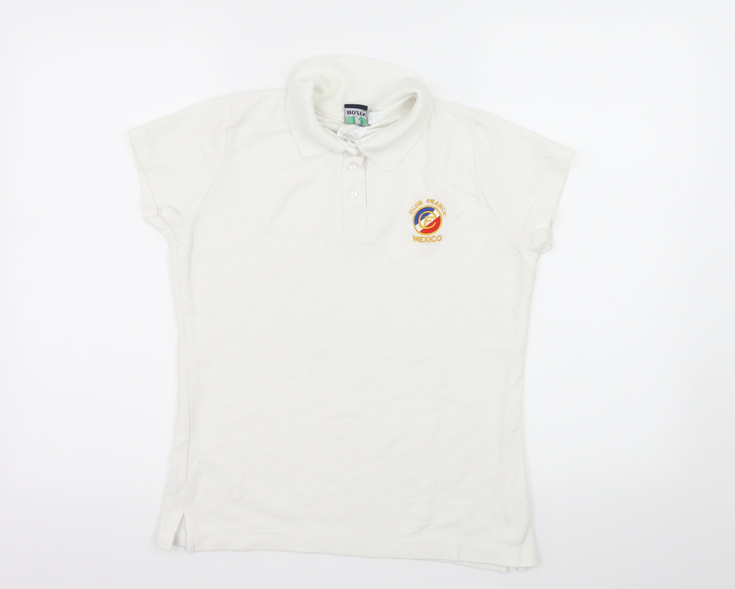 Rozen Boys White  Jersey Basic T-Shirt Size M  - Club France Mexico