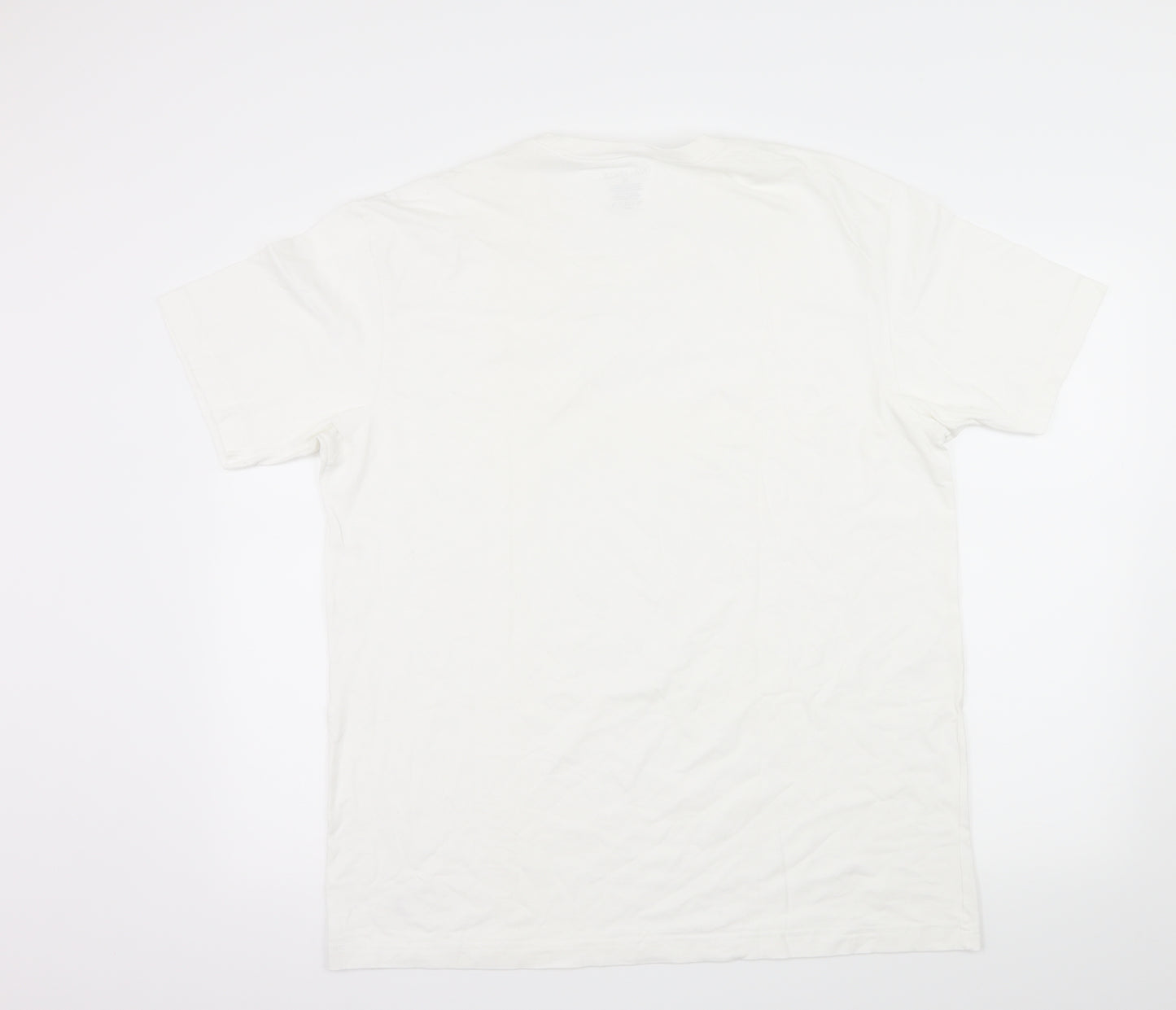 Nautica Mens White  Jersey  T-Shirt Size XL
