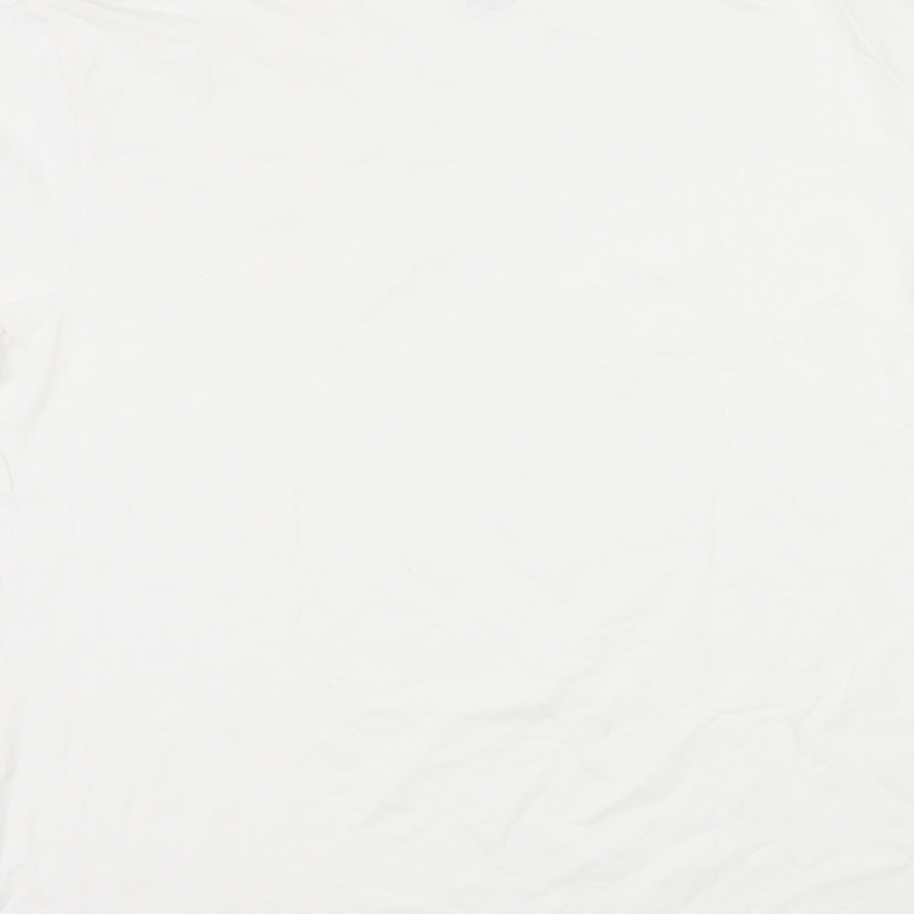 Nautica Mens White  Jersey  T-Shirt Size XL