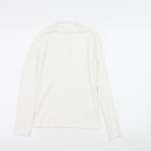 F&F Girls White  Jersey Basic T-Shirt Size 12-13 Years