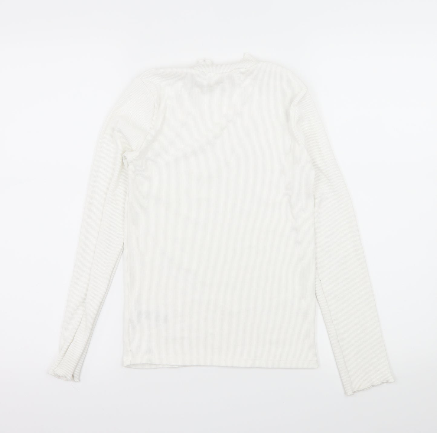 F&F Girls White  Jersey Basic T-Shirt Size 12-13 Years