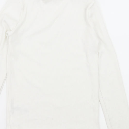 F&F Girls White  Jersey Basic T-Shirt Size 12-13 Years
