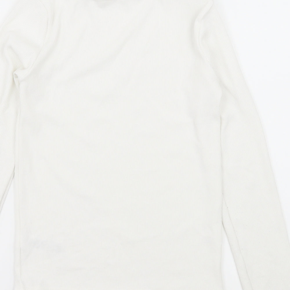 F&F Girls White  Jersey Basic T-Shirt Size 12-13 Years