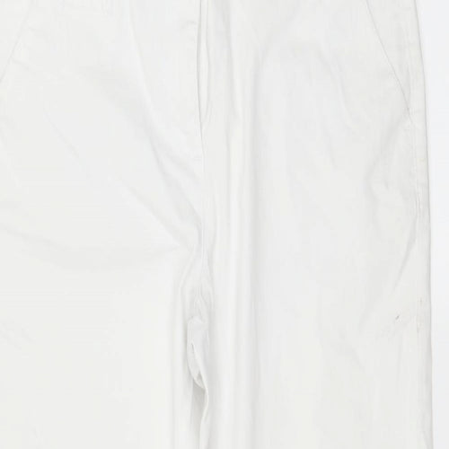 Per Una Womens White  Denim Trousers  Size 12 L24 in