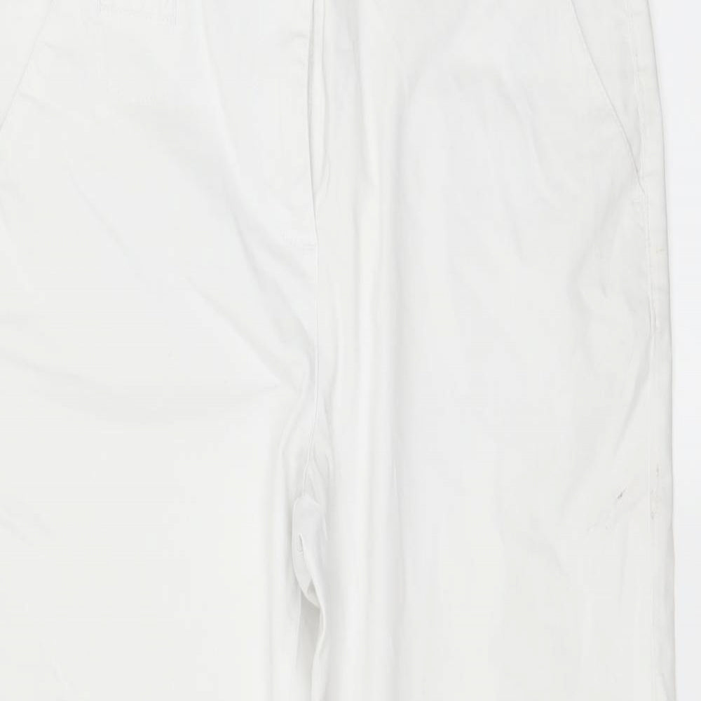Per Una Womens White  Denim Trousers  Size 12 L24 in