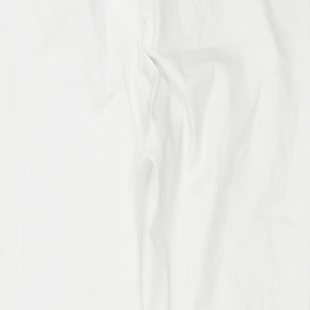 Per Una Womens White  Denim Trousers  Size 12 L24 in