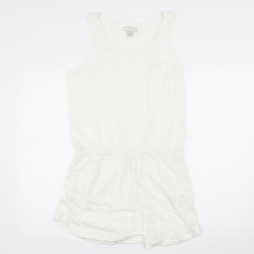 Kenar Womens White  Jersey T-Shirt Dress  Size L