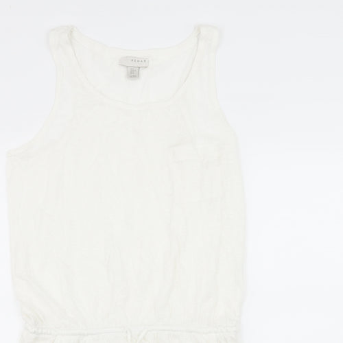 Kenar Womens White  Jersey T-Shirt Dress  Size L