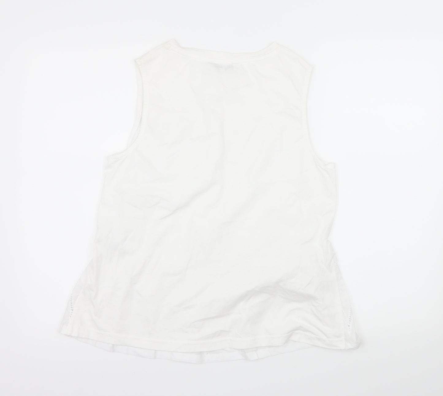 NEXT Womens White  Jersey Camisole Tank Size 14