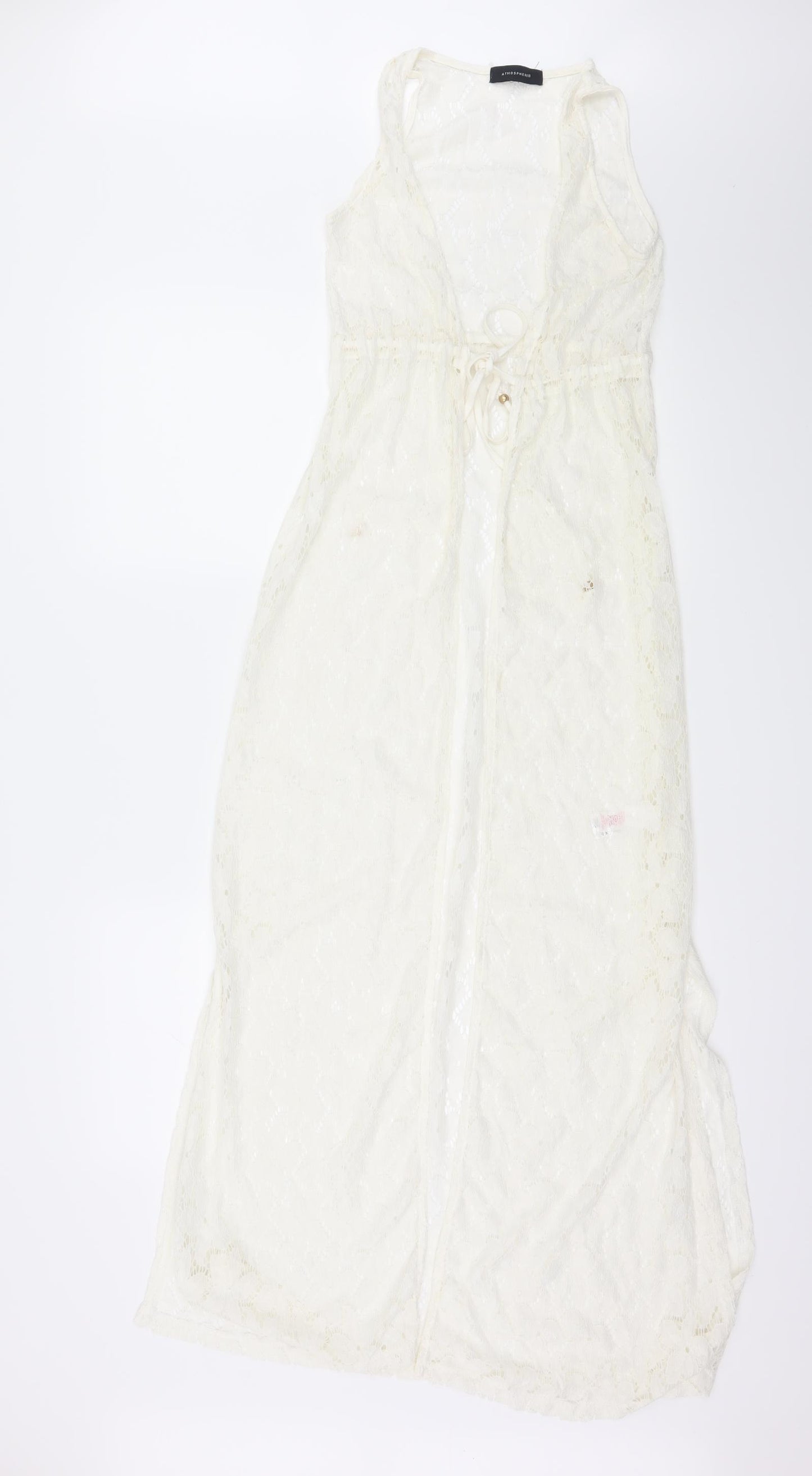 Atmosphere Womens White  Lace Wrap Dress  Size S  - Beach Wear