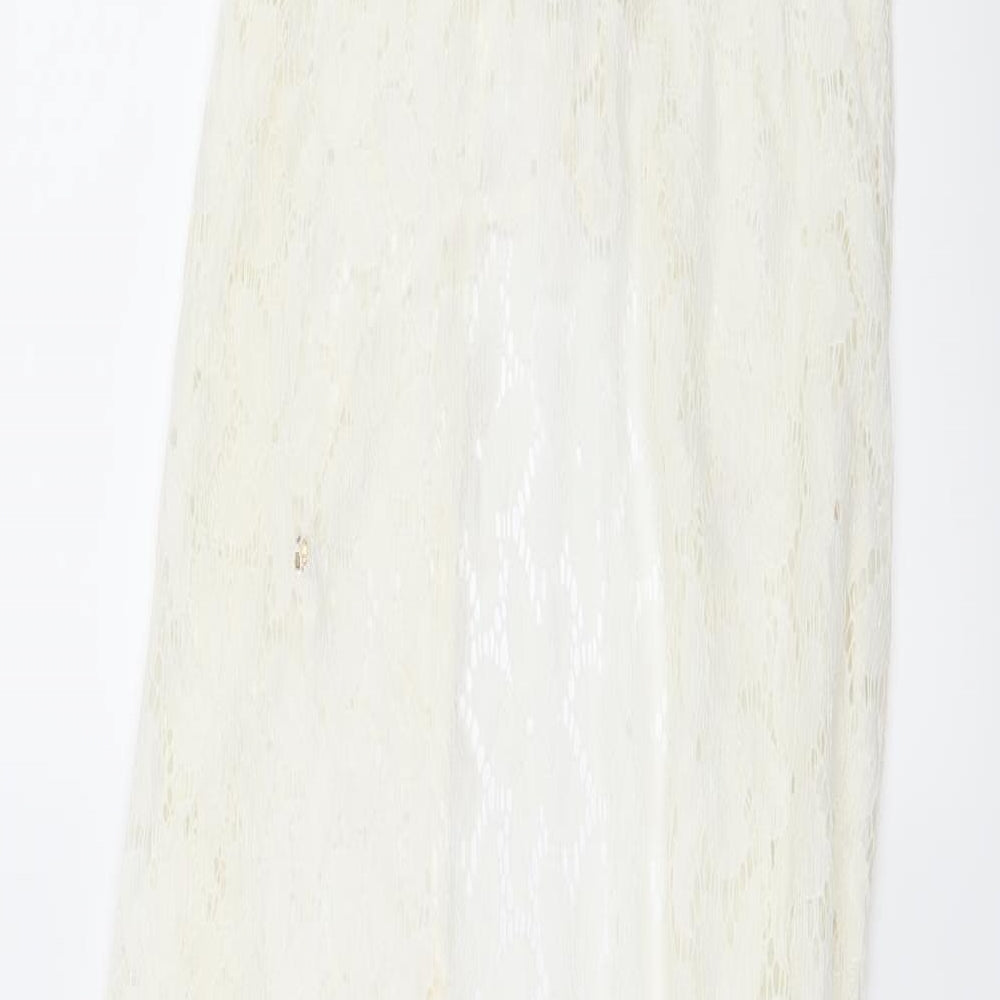 Atmosphere Womens White  Lace Wrap Dress  Size S  - Beach Wear