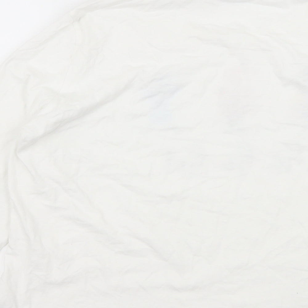 TU Womens White  Jersey Basic T-Shirt Size 16  - Ho Ho Ho