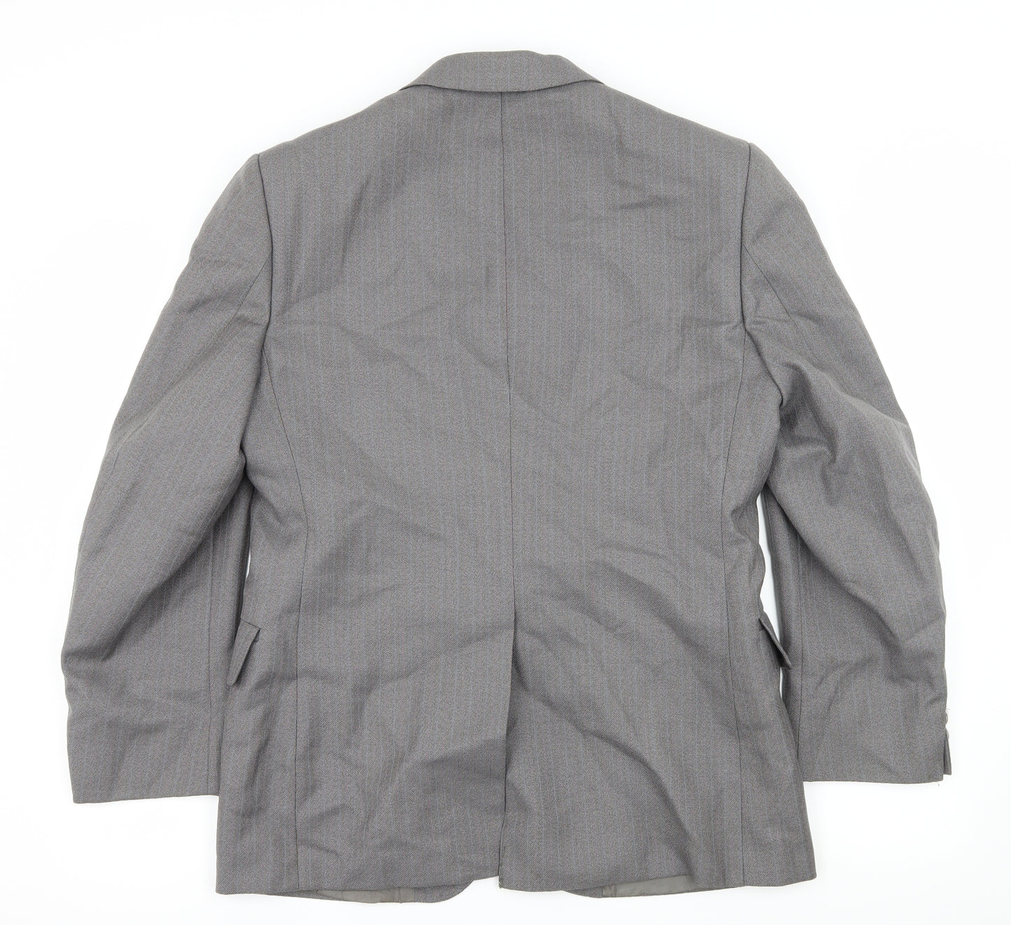 Dunn & Co Mens Grey Striped  Jacket Suit Jacket Size M