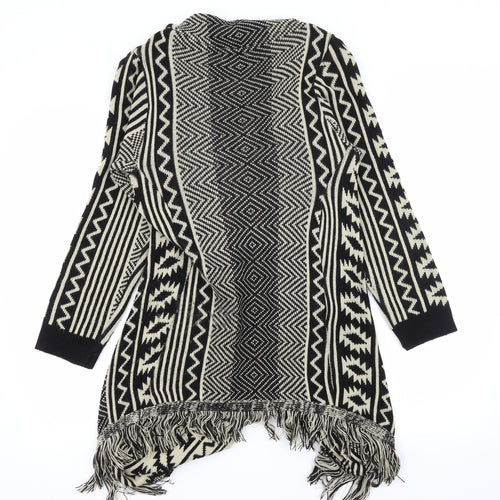 Whisper Womens Beige Striped Knit Cardigan Jumper Size M