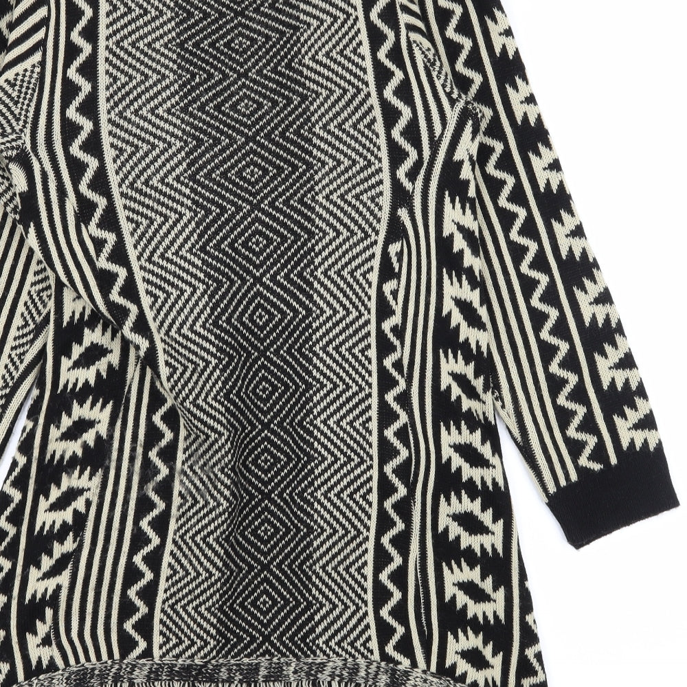 Whisper Womens Beige Striped Knit Cardigan Jumper Size M