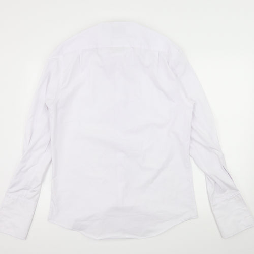 Moss Mens White    Dress Shirt Size 15.5
