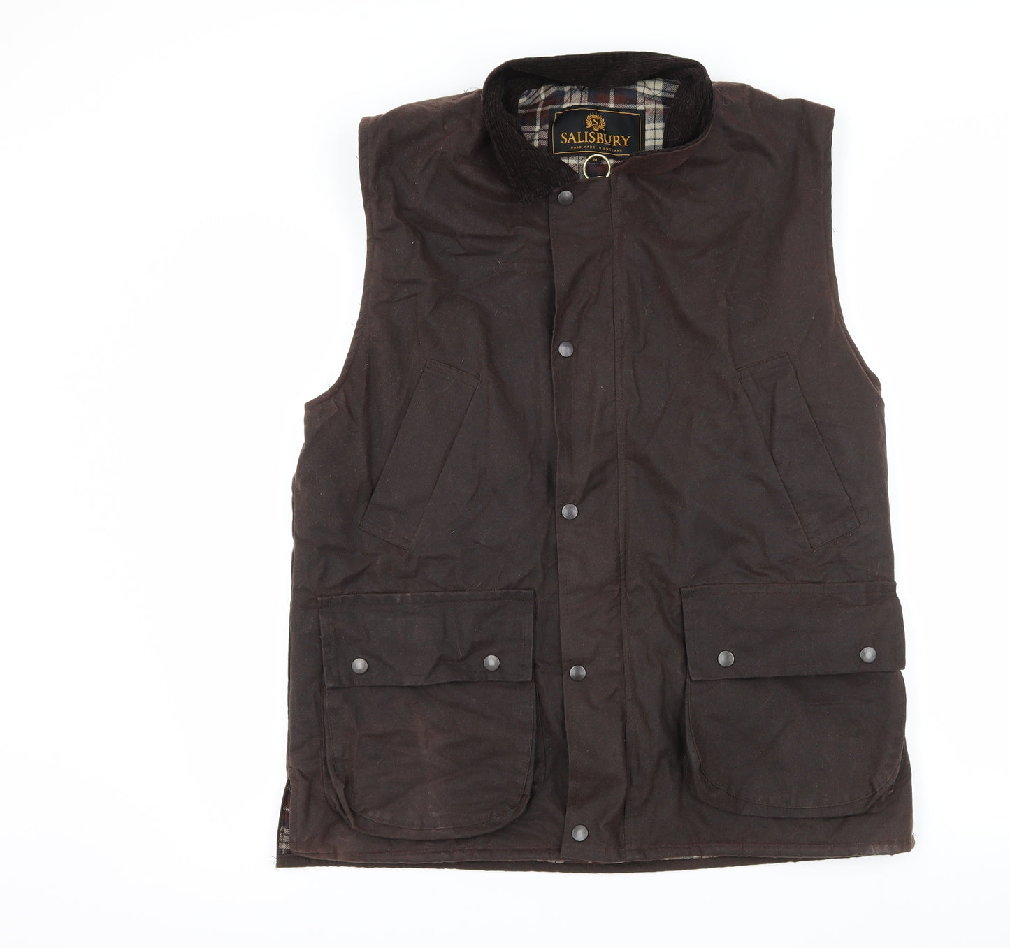 Salisbury Mens Brown   Gilet Jacket Size M