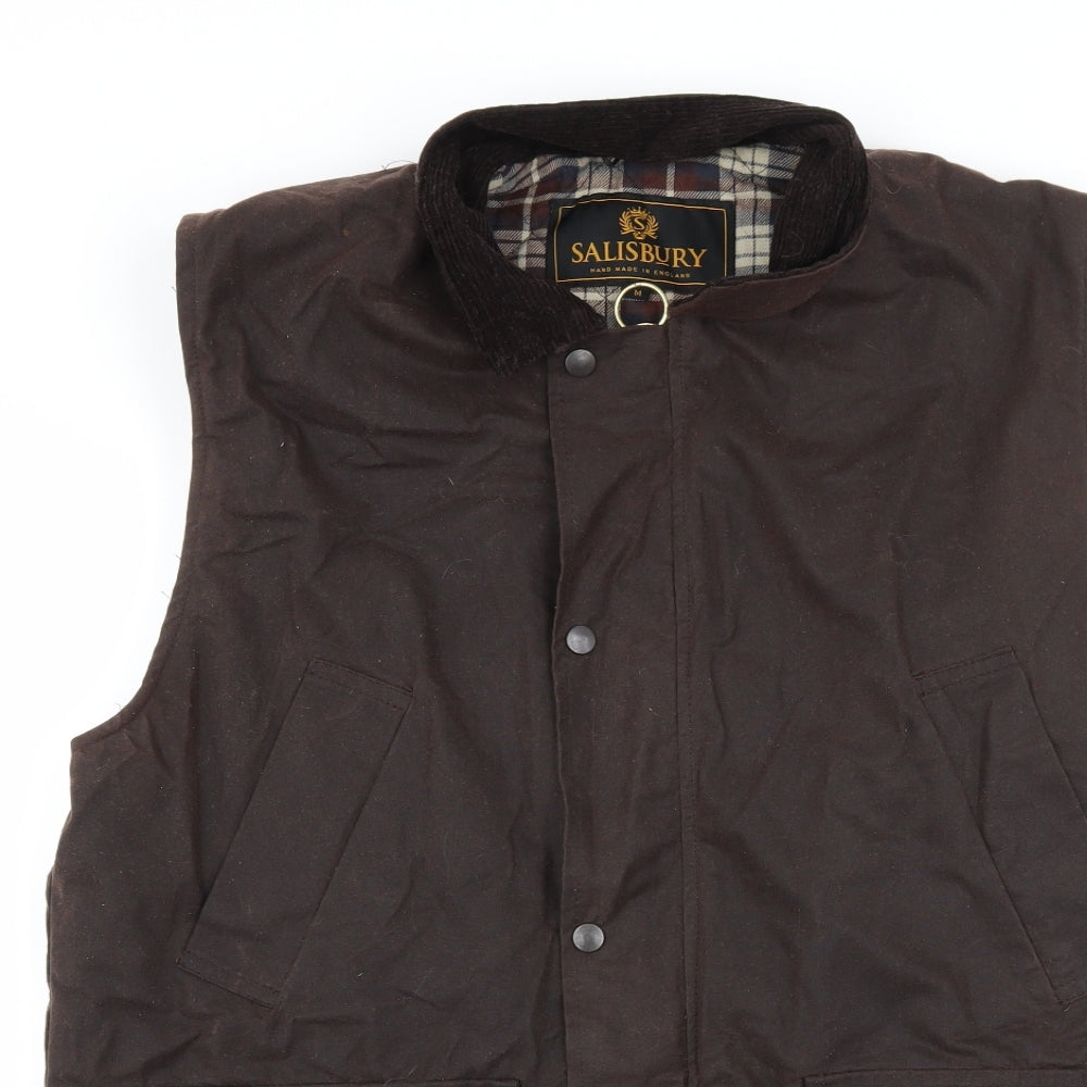 Salisbury Mens Brown   Gilet Jacket Size M