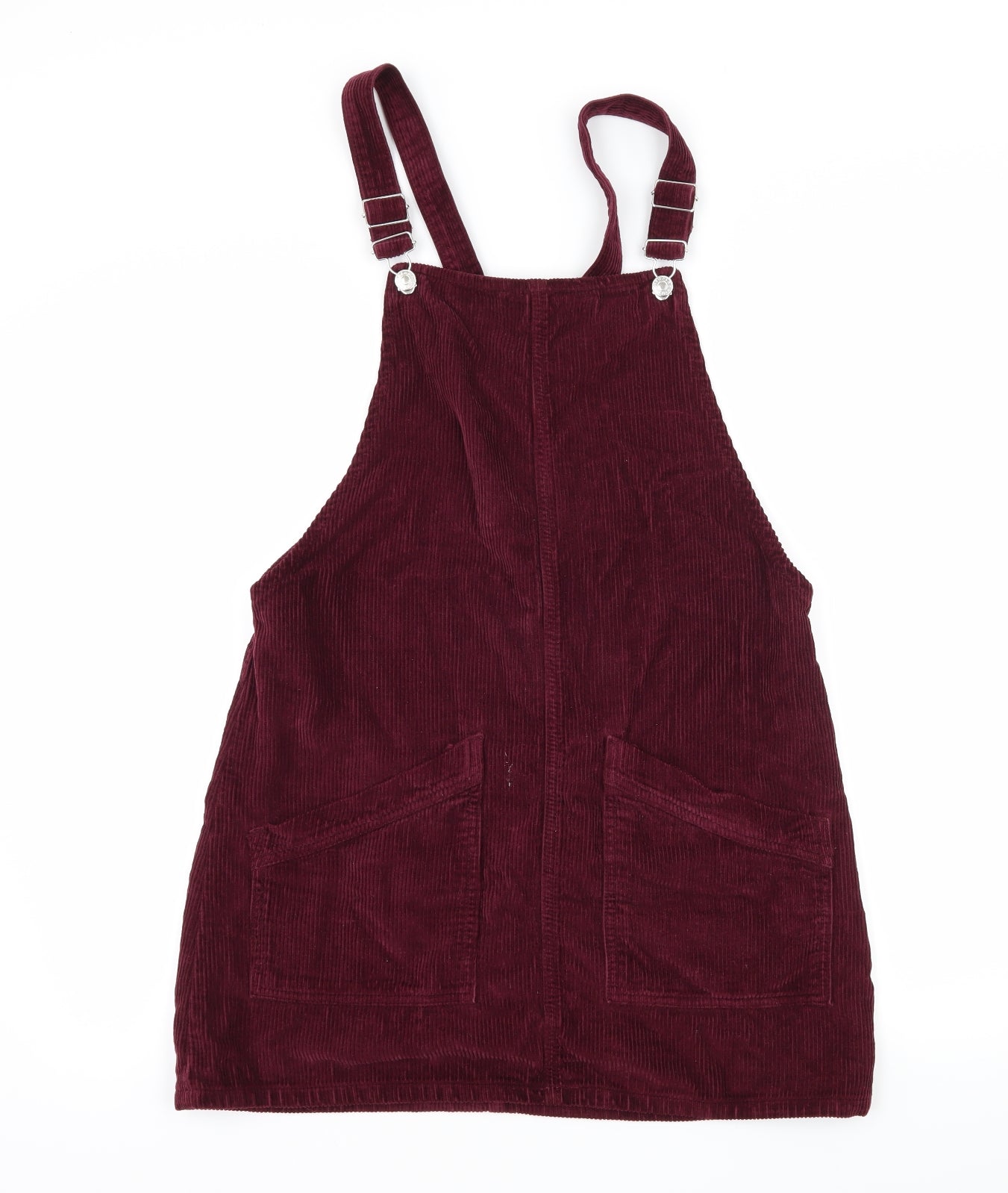 Topshop Womens Purple  Corduroy Pinafore/Dungaree Dress  Size 12