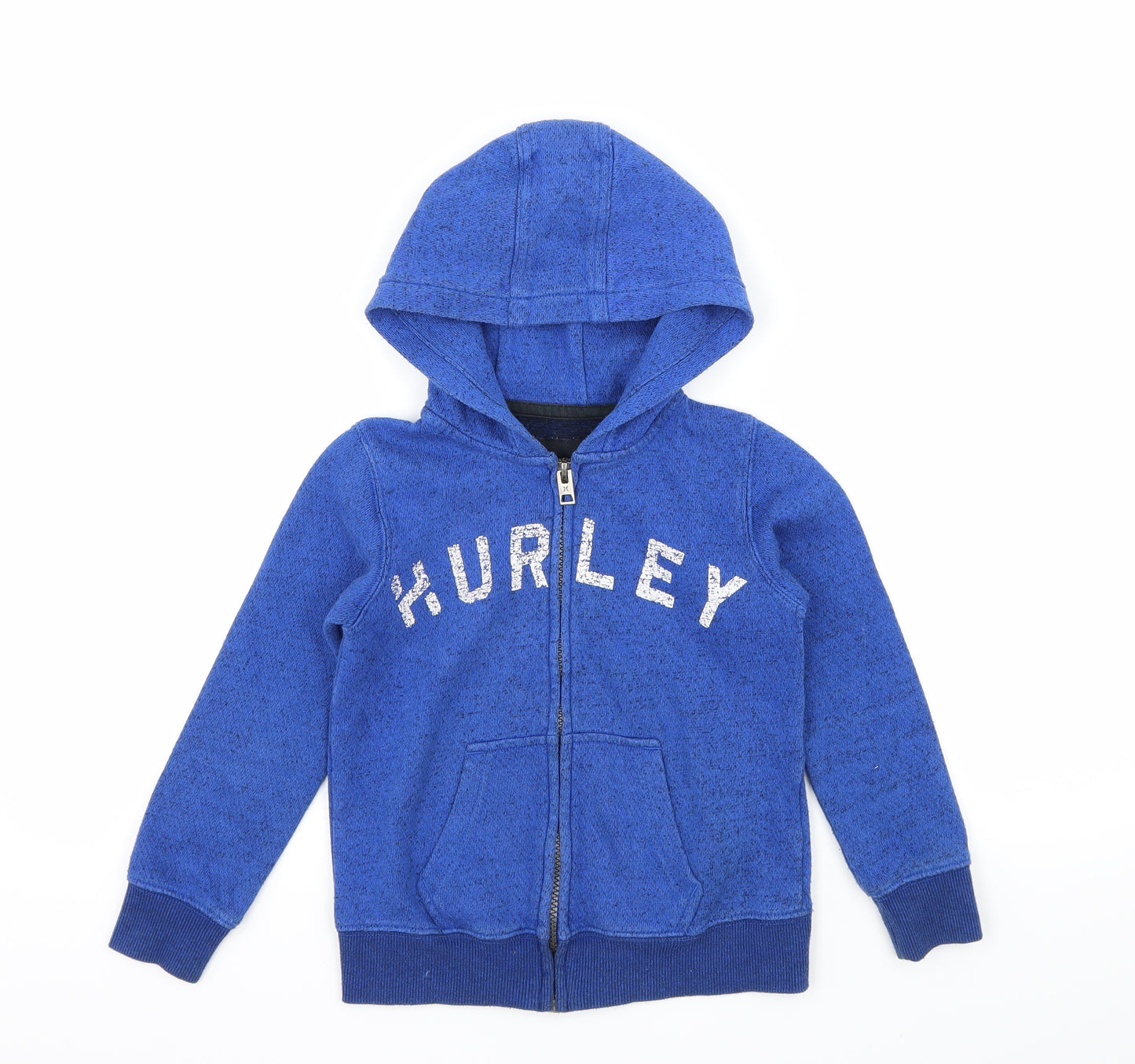Hurley Boys Blue  Jersey Full Zip Hoodie Size 4 Years  - Hurley