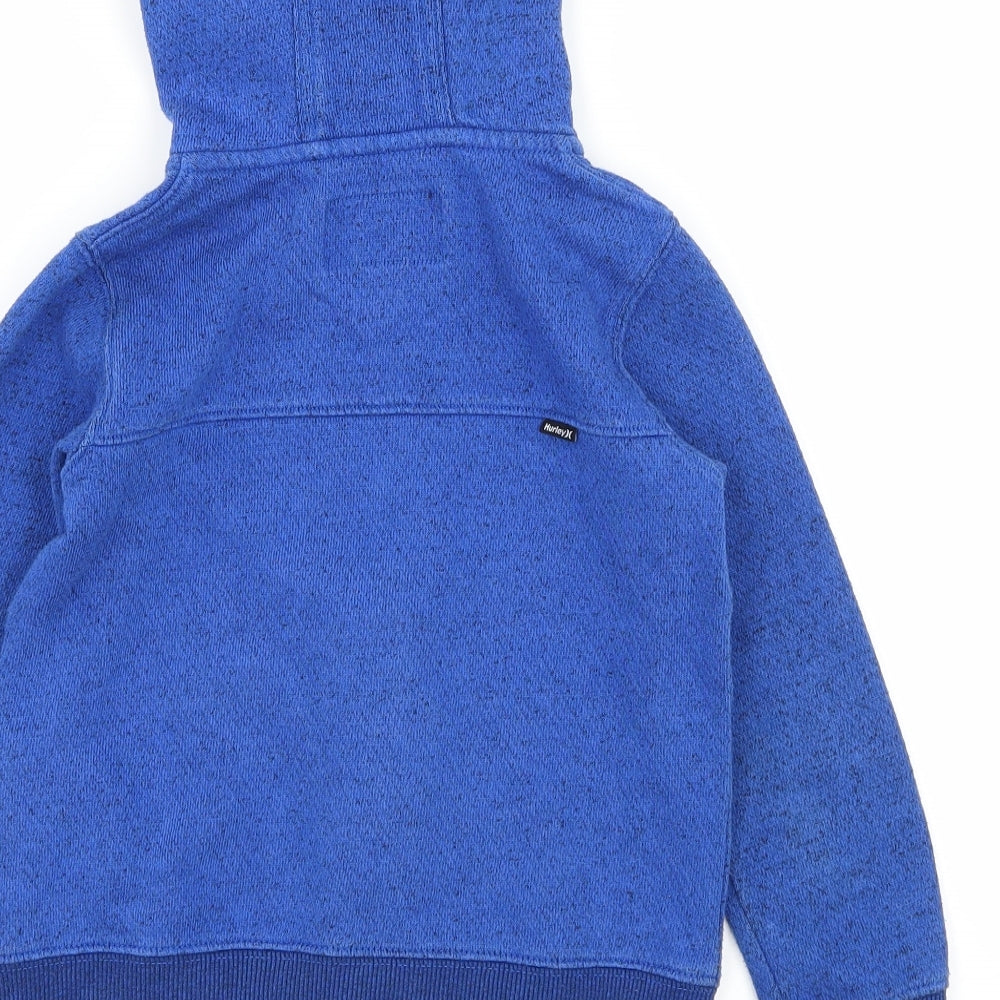 Hurley Boys Blue  Jersey Full Zip Hoodie Size 4 Years  - Hurley