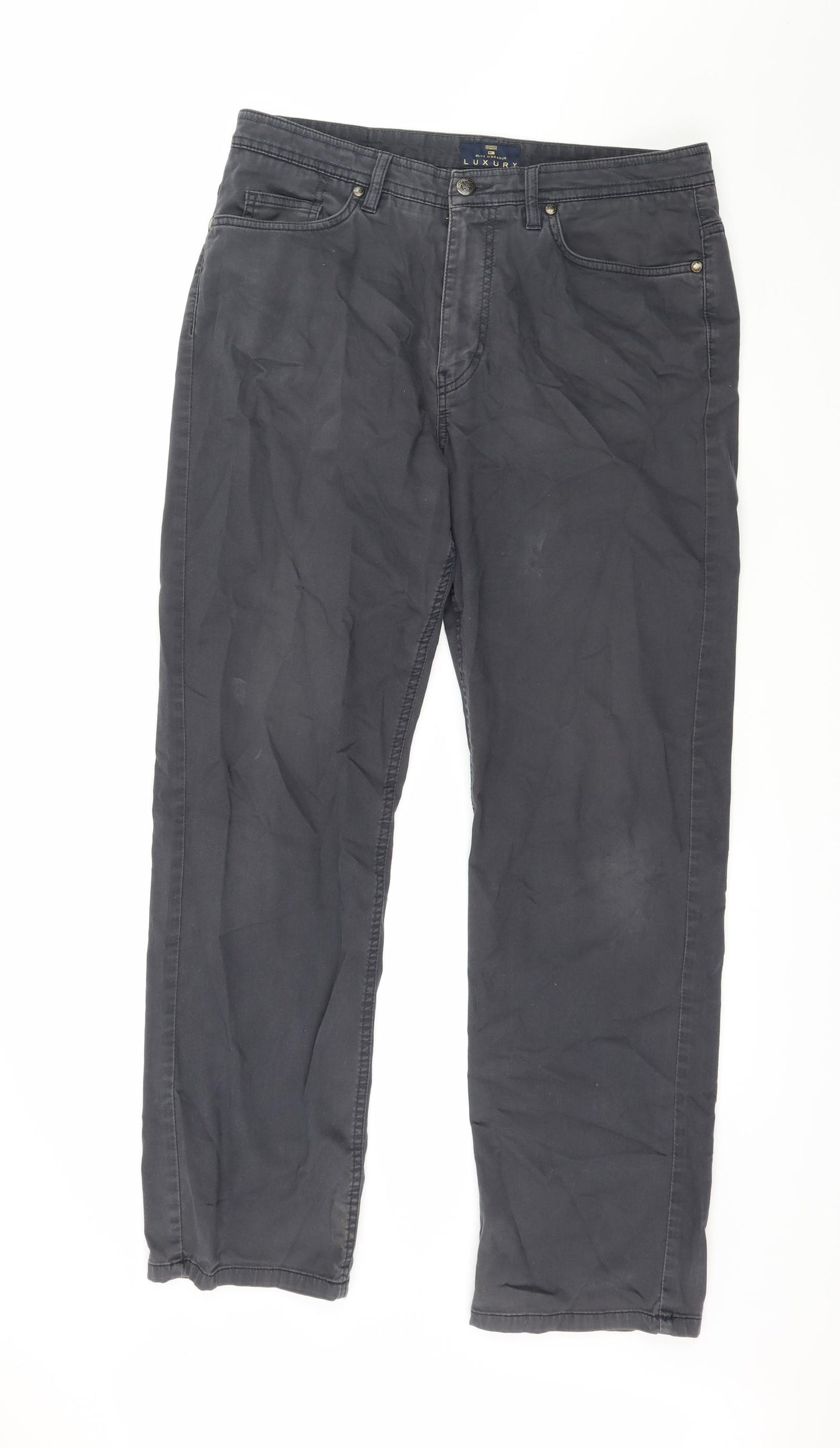 Marks and Spencer Mens Grey   Trousers  Size 34 in L31 in
